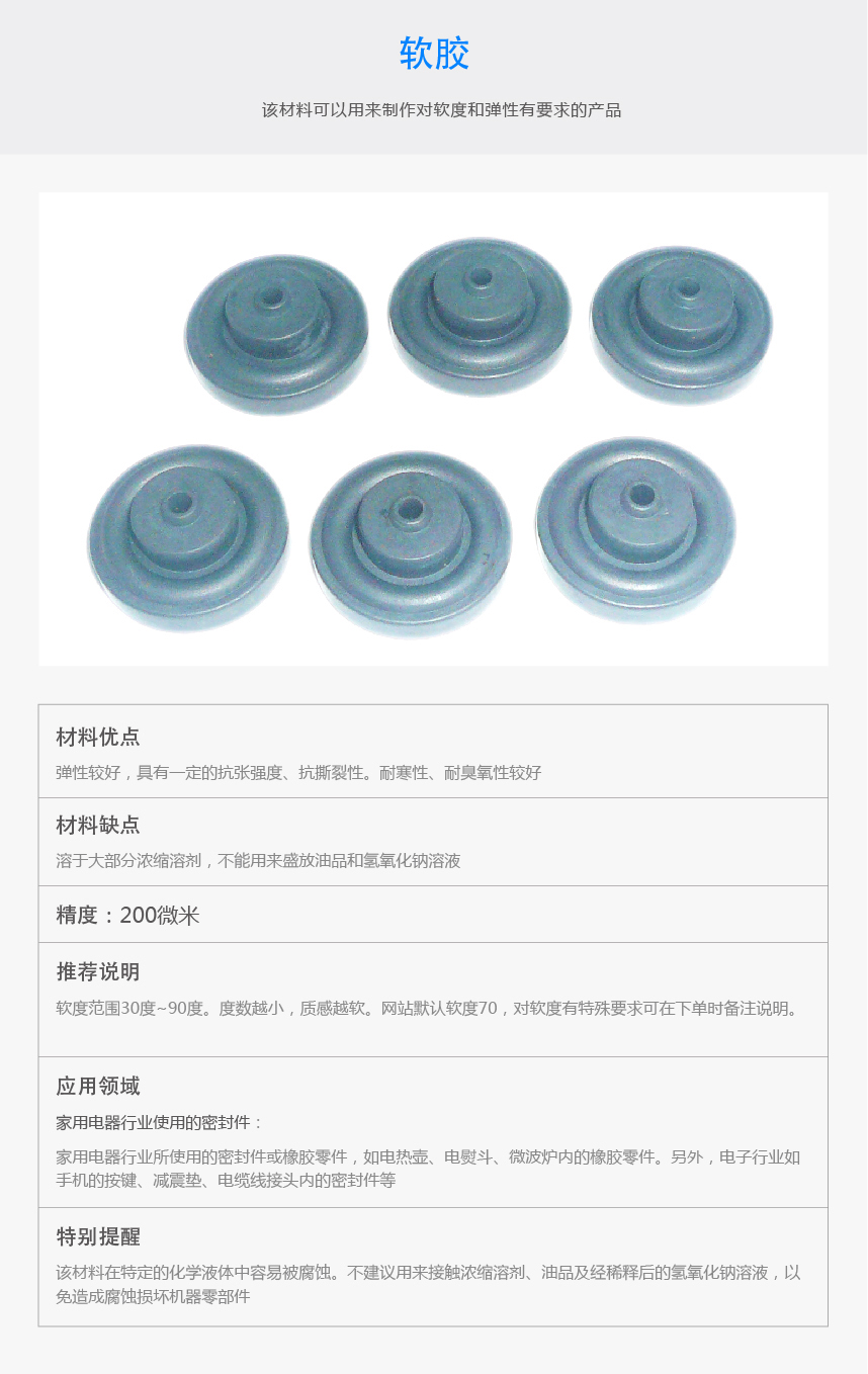 软胶材料的属性详解