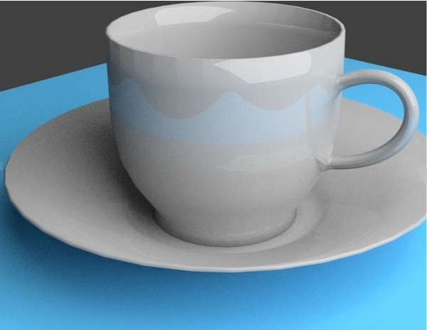 精致美观的茶杯，淡雅闲适