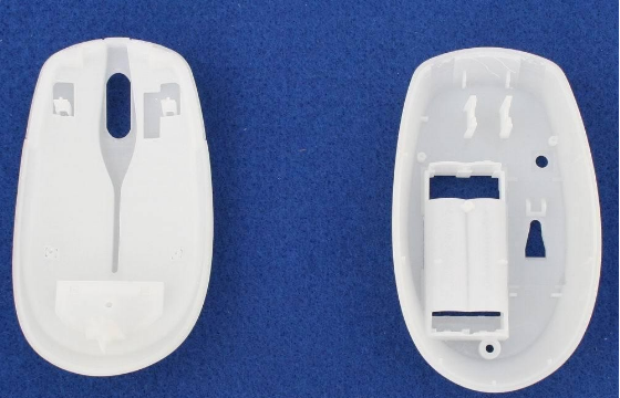 树脂制作的手板，纯白的鼠标手板外壳