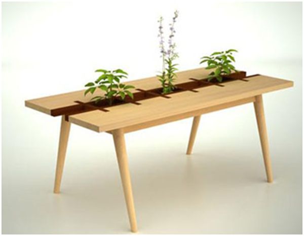 实木家具，简约的茶几打印制作