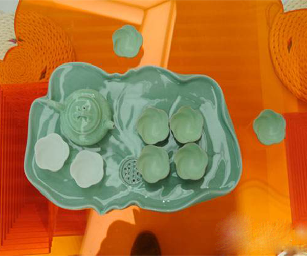 茶具套装展示私人定制的高品质3D茶具套打印
