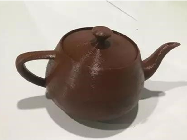 上色完成的茶壶模型，手工上色自己完成