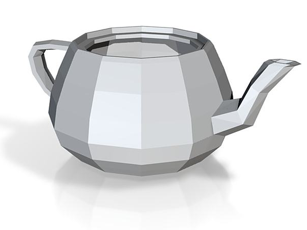 茶壶的三维扫描模型图片