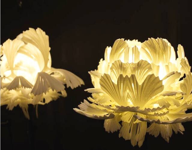 光敏树脂材质打印的会发光的饰品