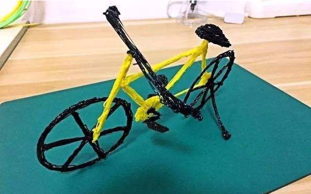 打印笔完成的自行车